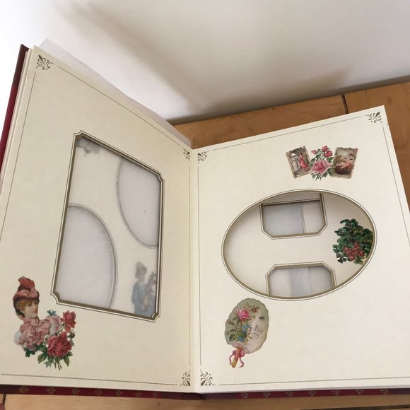 Victoriana Photograph Album Die-Cut Pages Floral Motif 1997 Whitecap R Frederick - Picture 3 of 6